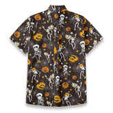 Halloween party hand drawn printed shirt